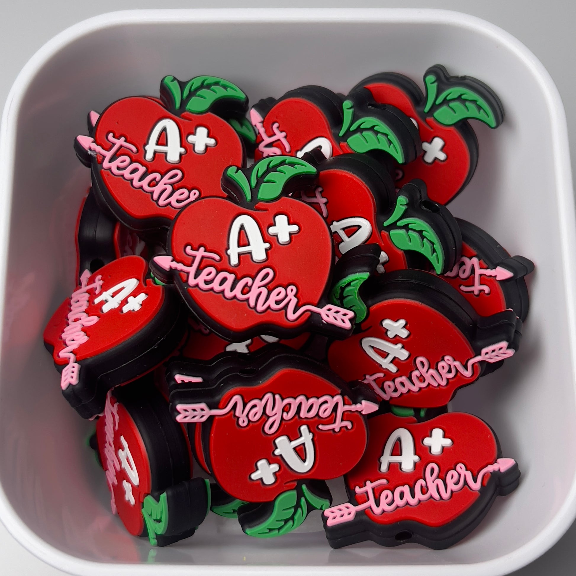 15mm silicone beads in neutral colors