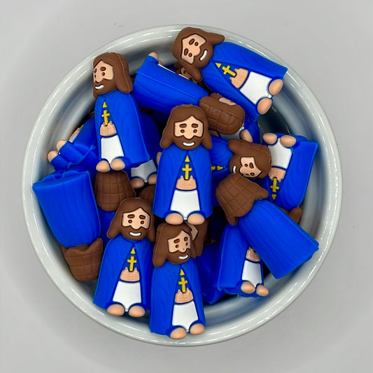 Jesus Focal| Silicone Focal Beads
