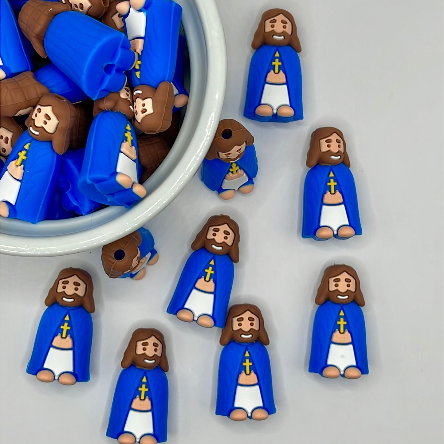 Jesus Focal| Silicone Focal Beads