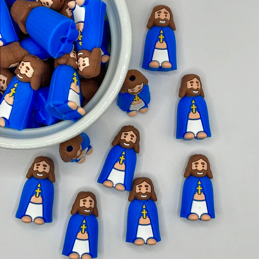 Jesus Focal| Silicone Focal Beads