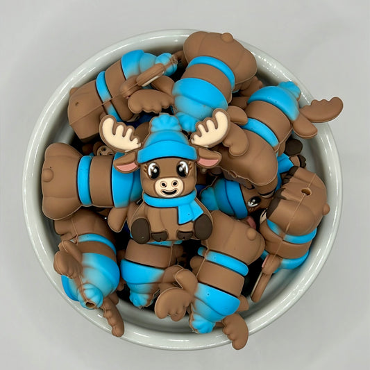 3D Blue Milly| Silicone Focal Beads