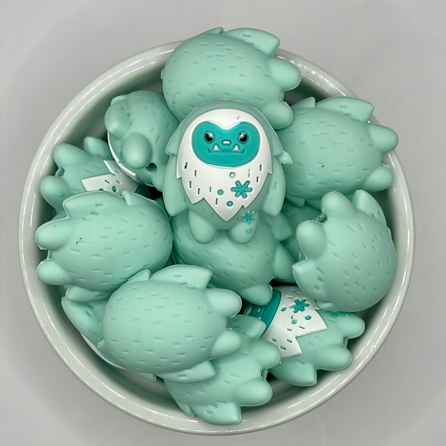 3D Iceberg Yeti| Silicone Focal Beads