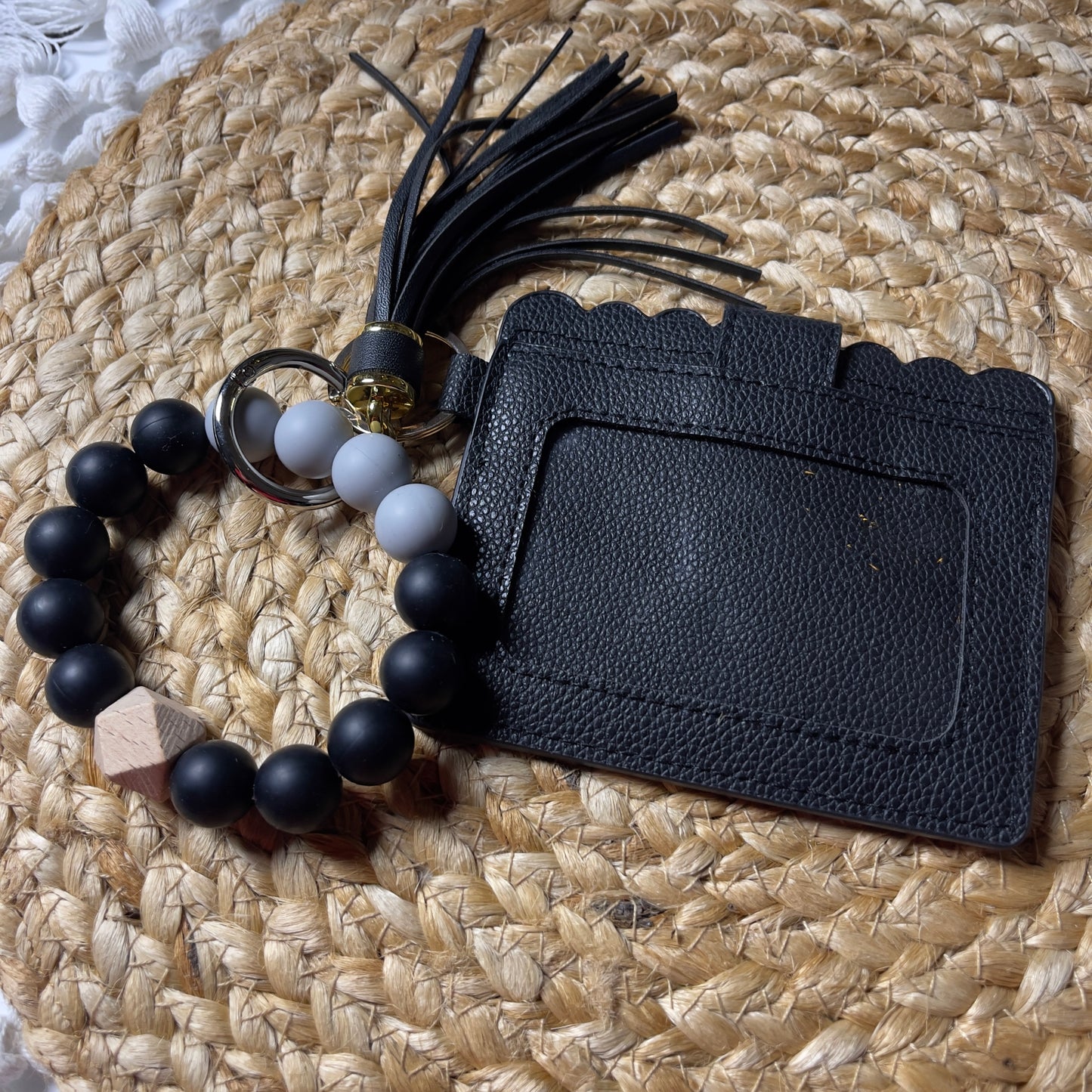 Mellow Black Wristlet Wallet- Keychain Wristlet