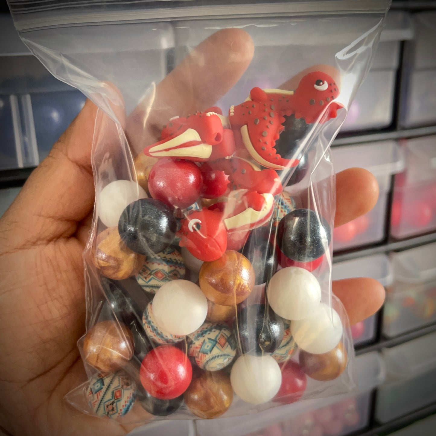 Cherry Chomp Mix| 50ct Bead Mix