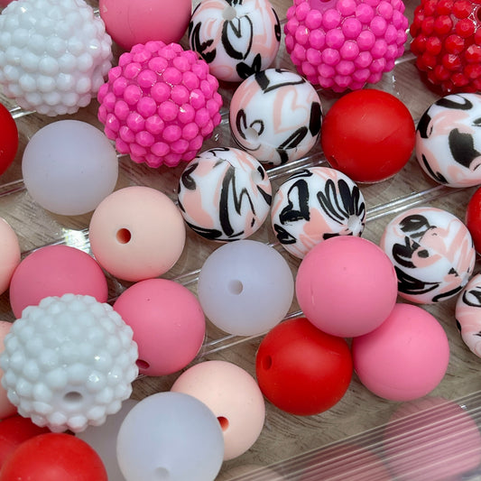 V-Day Mix| 50ct Bead Mix