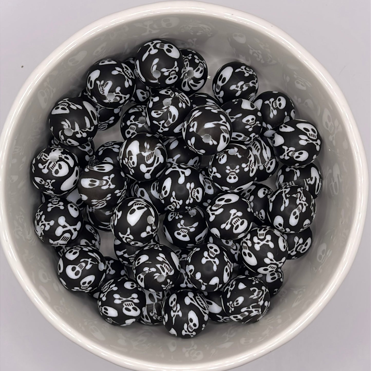 Skeleton Printed Beads| Silicone Printed Beads
