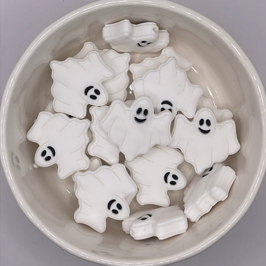 White Ghost Focal| Silicone Focal Beads