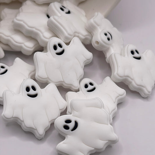 White Ghost Focal| Silicone Focal Beads