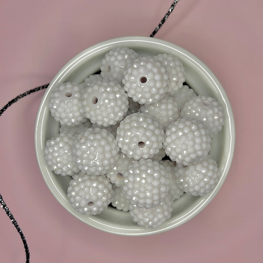 20mm Bubble Gum|Rhinestone Acrylic Beads