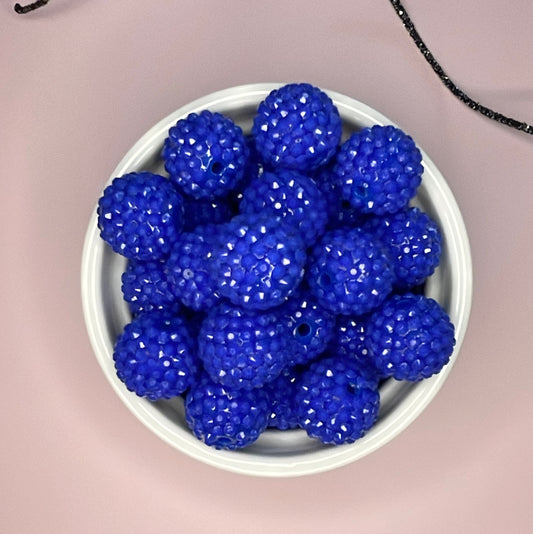 20mm Bubble Gum|Rhinestone Acrylic Beads