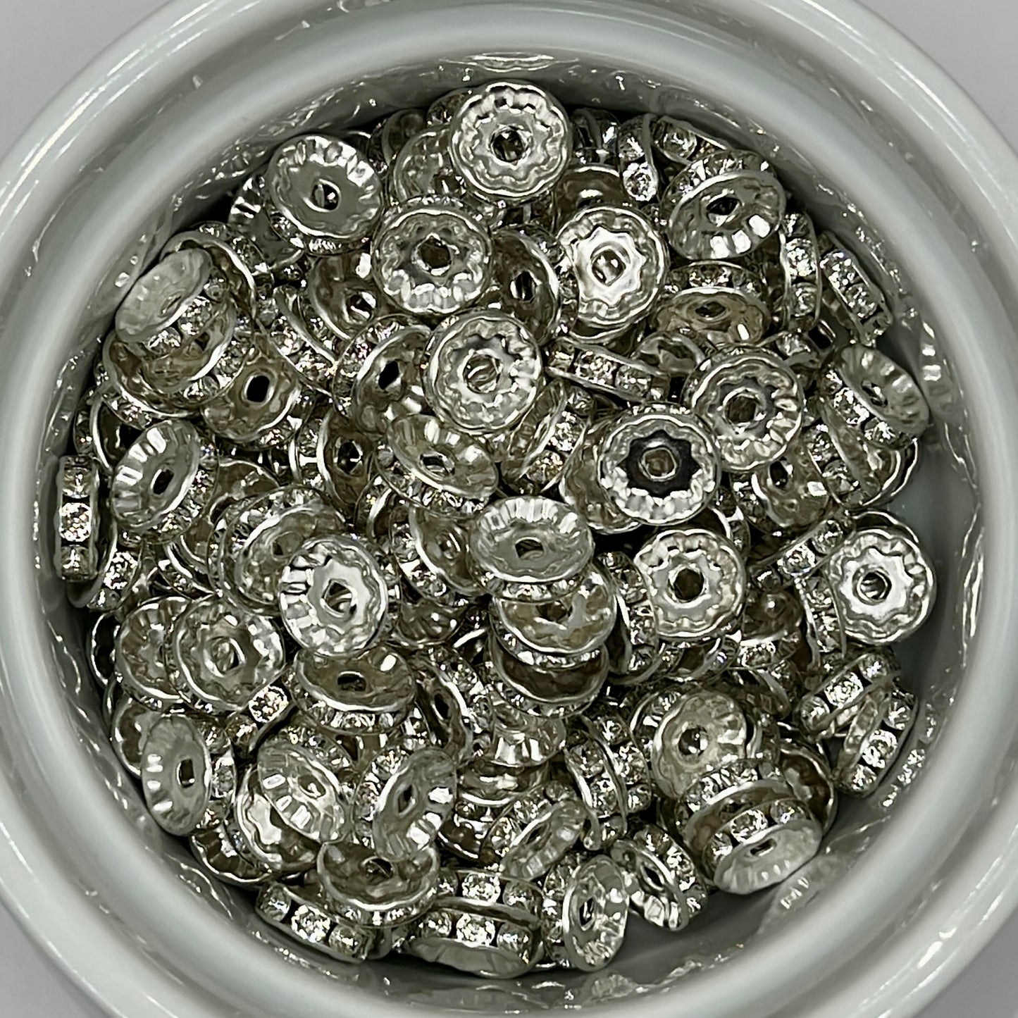 10mm Diamond Spacers| Spacer Beads