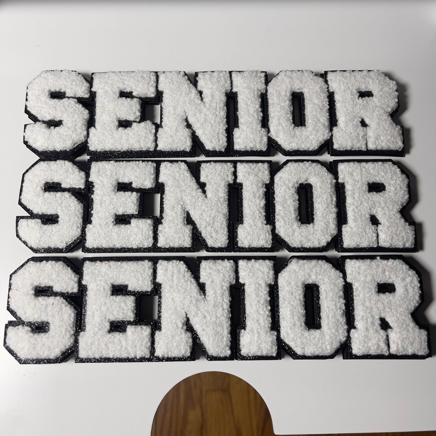 class of 2025 senior chenille patch garment simply beads llc