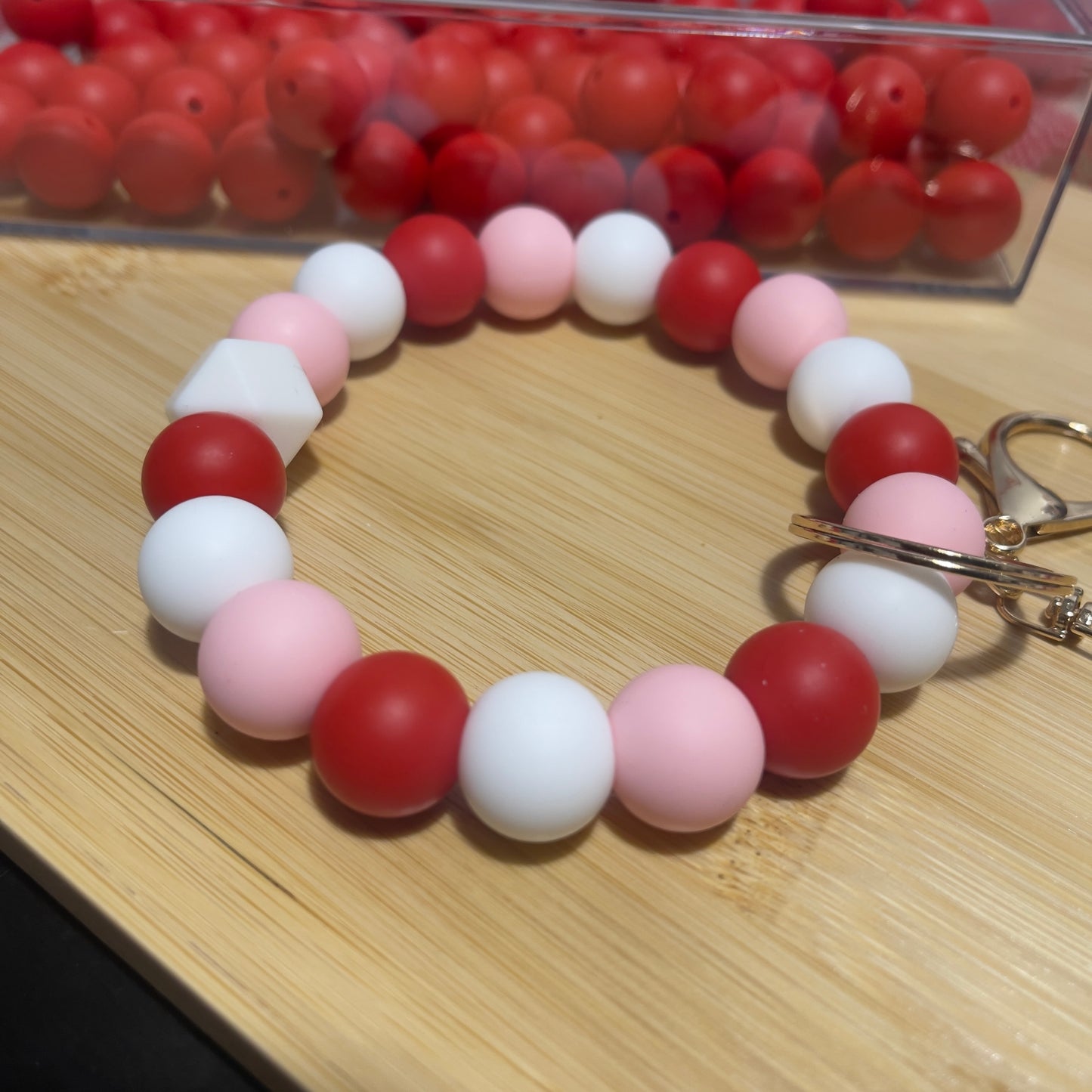 DIY keychain silicone beads