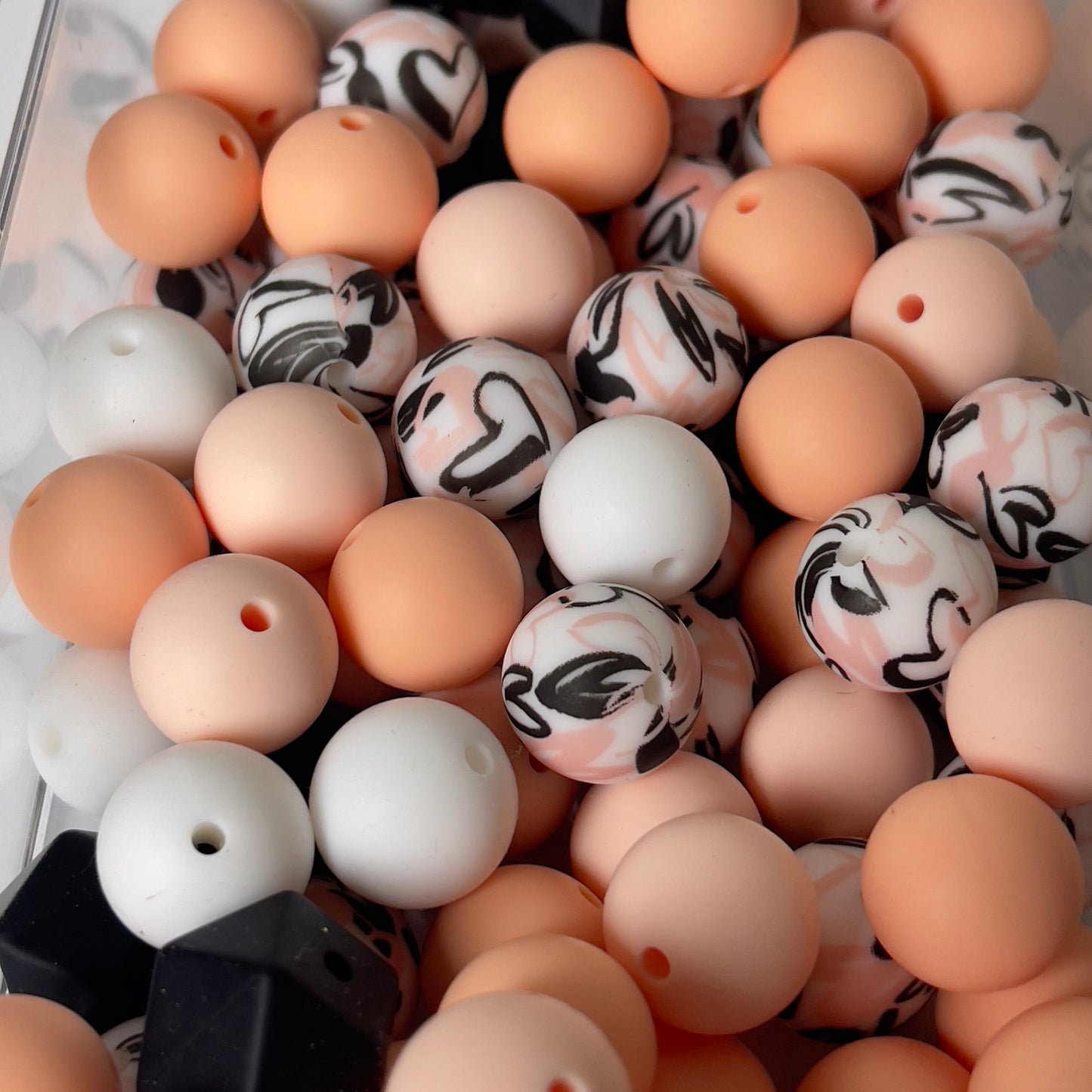 soft silicone beads 15mm for baby teething