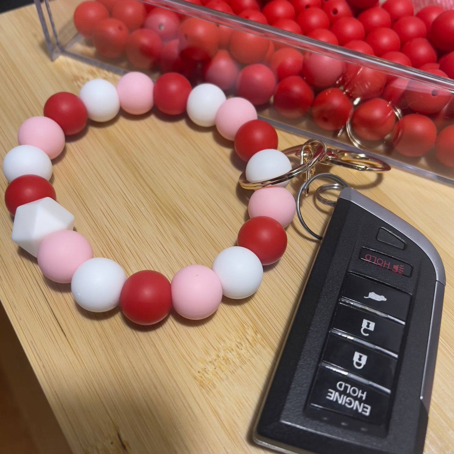 diy silicone bead keychain bulk