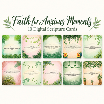 Catholic Scripture Cards for Anxiety