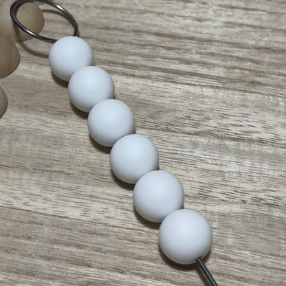 15mm silicone beads for fashion accessories