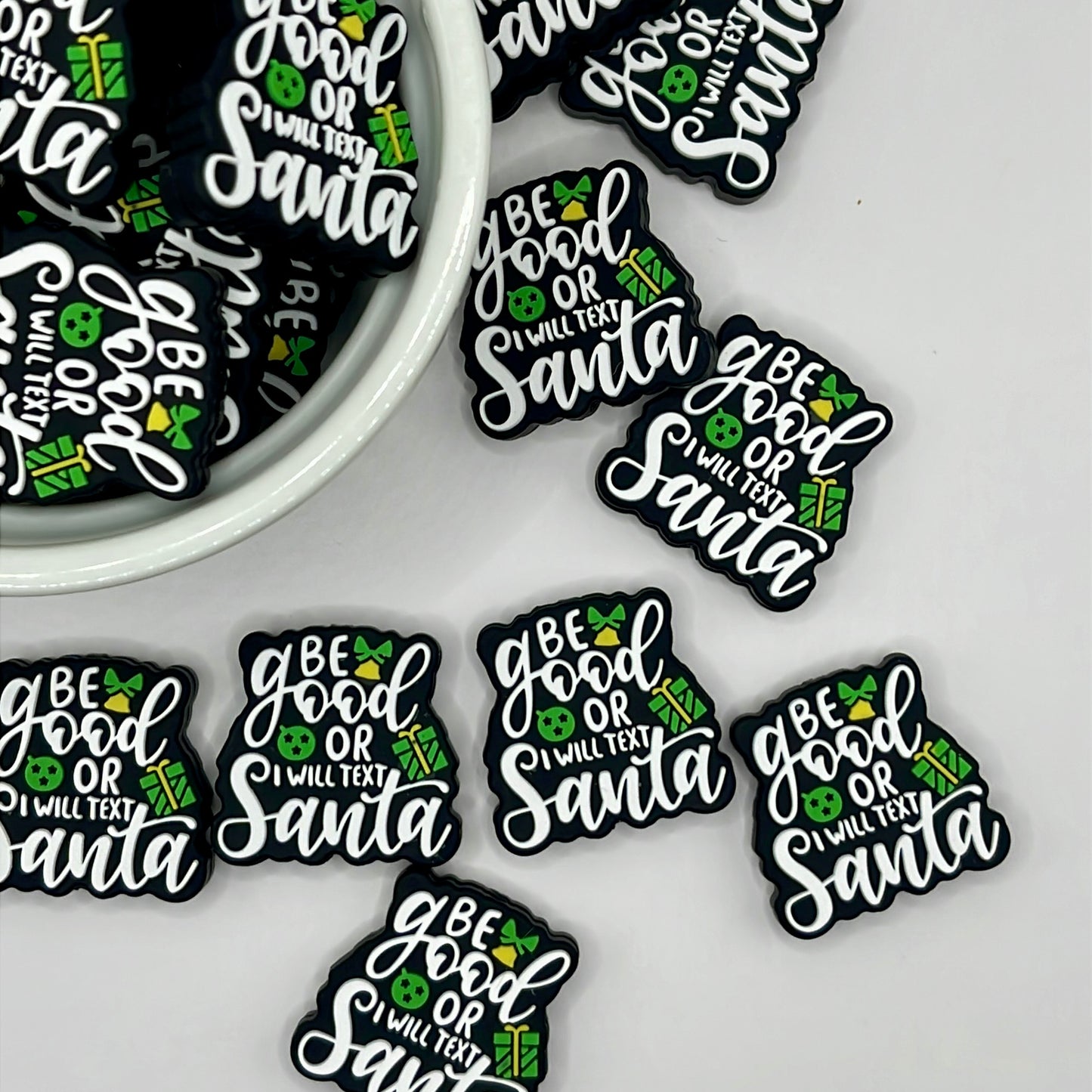 Be Good...Santa| Silicone Focal Beads