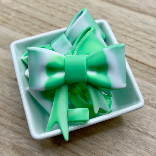 Glazed Bow| Silicone Straw Topper