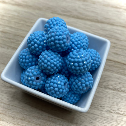 20mm Bubble Gum|Rhinestone Acrylic Beads