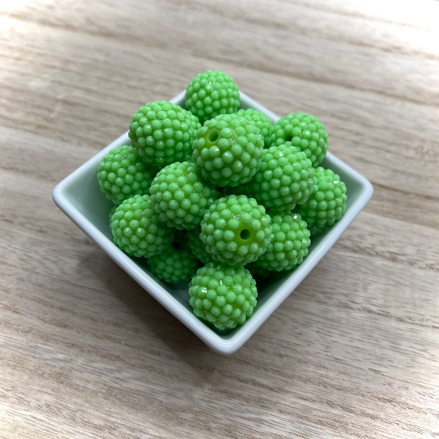 20mm Bubble Gum|Rhinestone Acrylic Beads