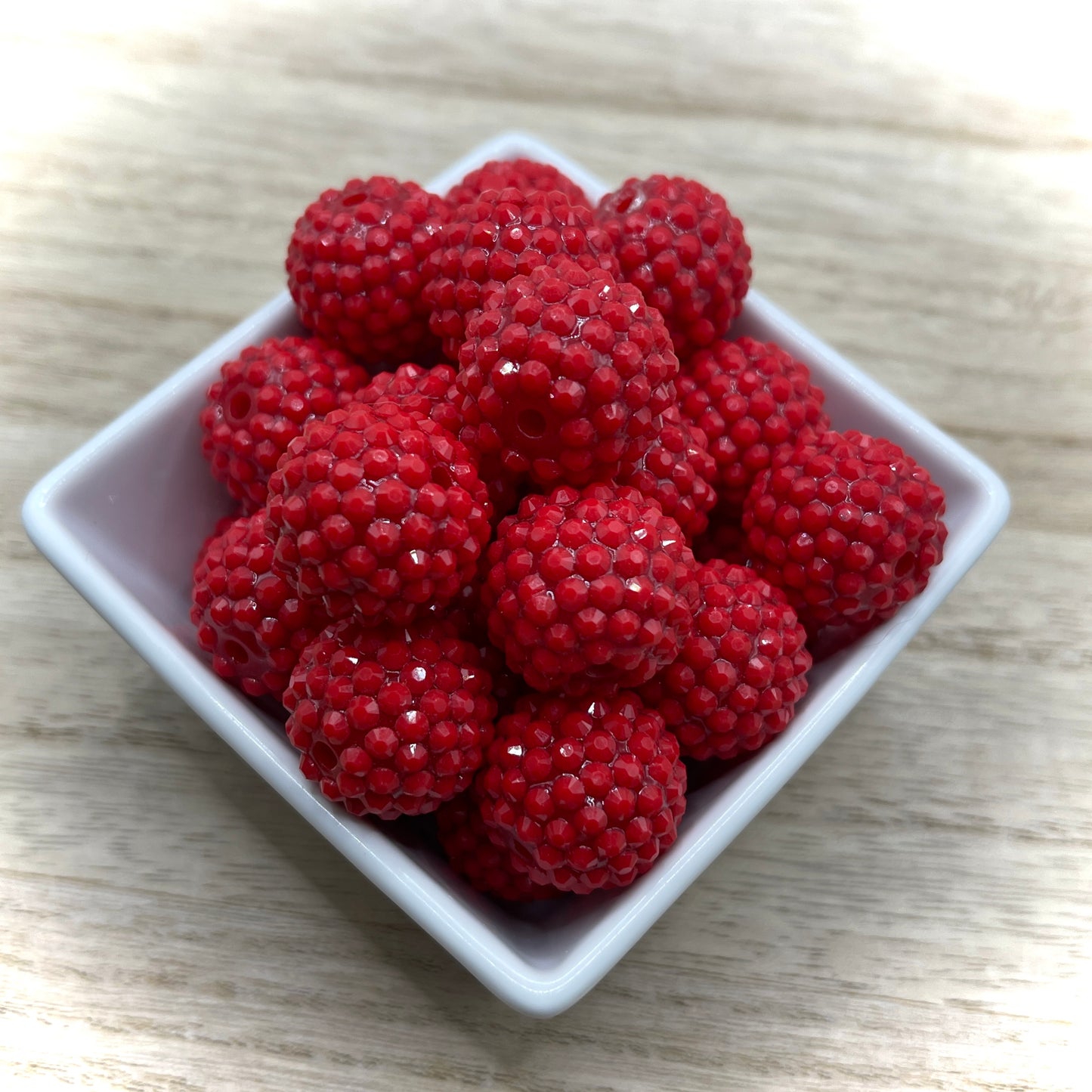 20mm Bubble Gum|Rhinestone Acrylic Beads