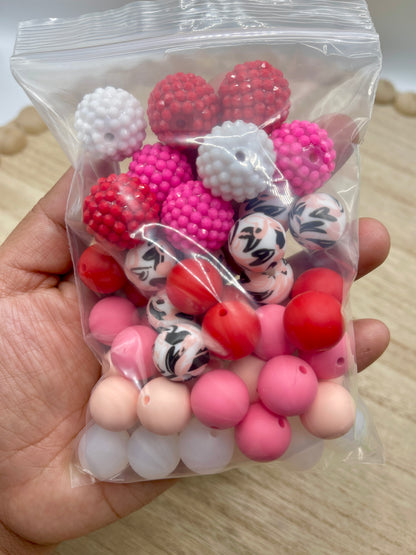 V-Day Mix| 50ct Bead Mix