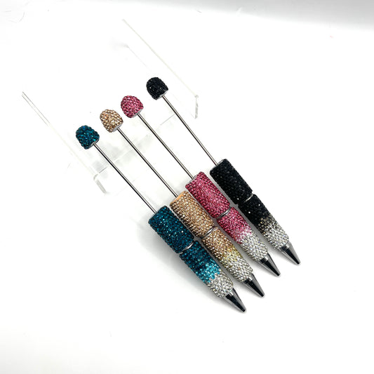 Ombre Rhinestone Pens| Beadable Accessories