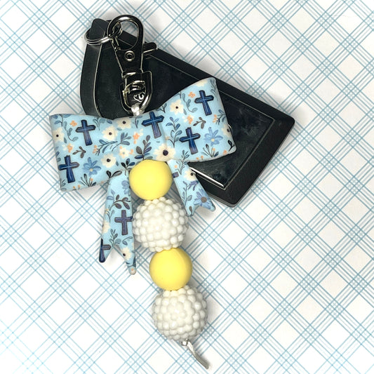Grace in Bloom| Beaded Keychain