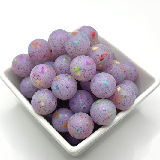 Fairy Dust Purple| Silicone Beads