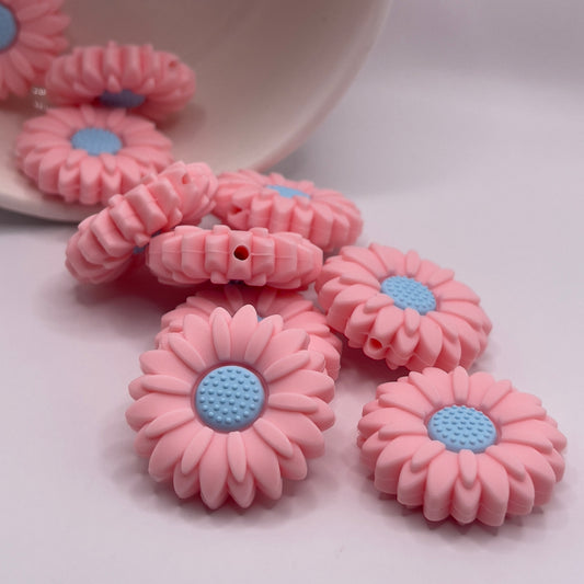 Daisy Flower Focal Beads| Silicone Focal Beads