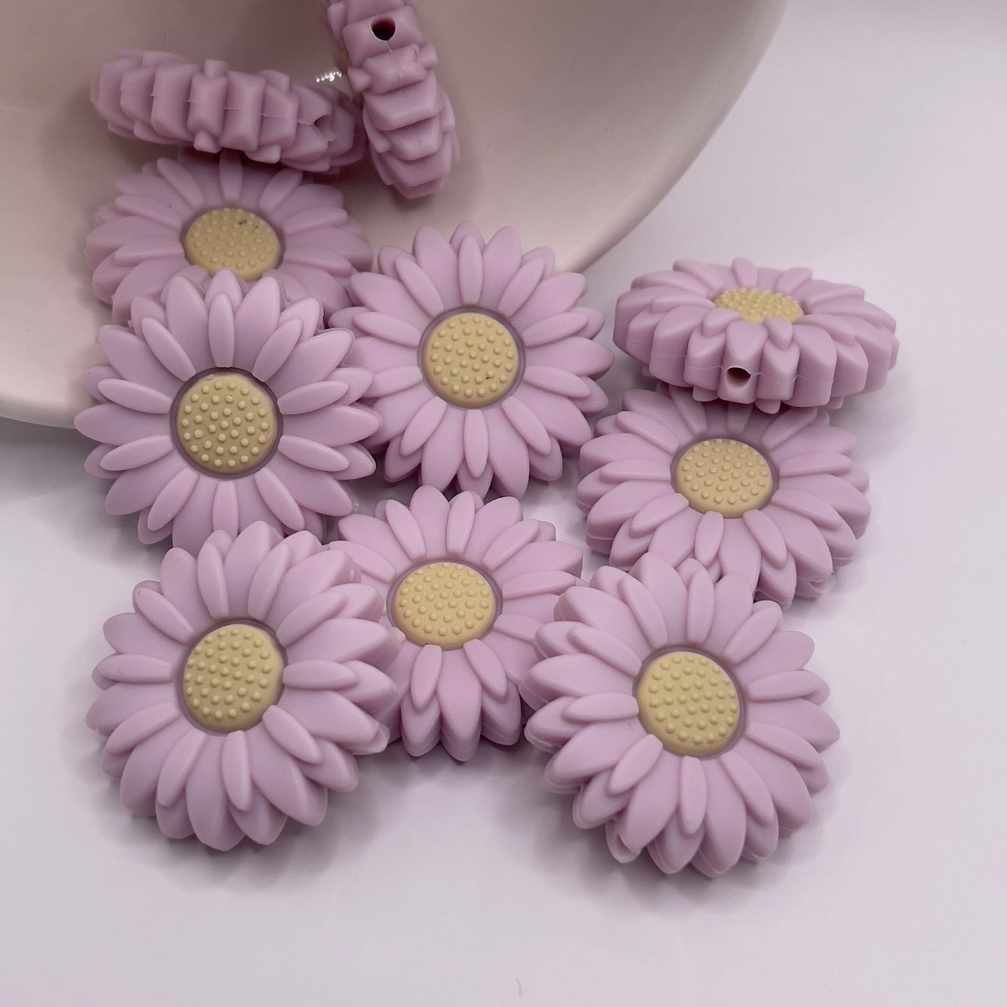 Daisy Flower Focal Beads| Silicone Focal Beads