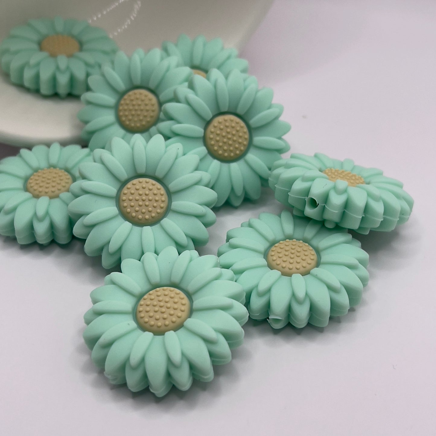 Daisy Flower Focal Beads| Silicone Focal Beads