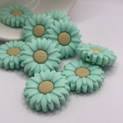 Daisy Flower Focal Beads| Silicone Focal Beads