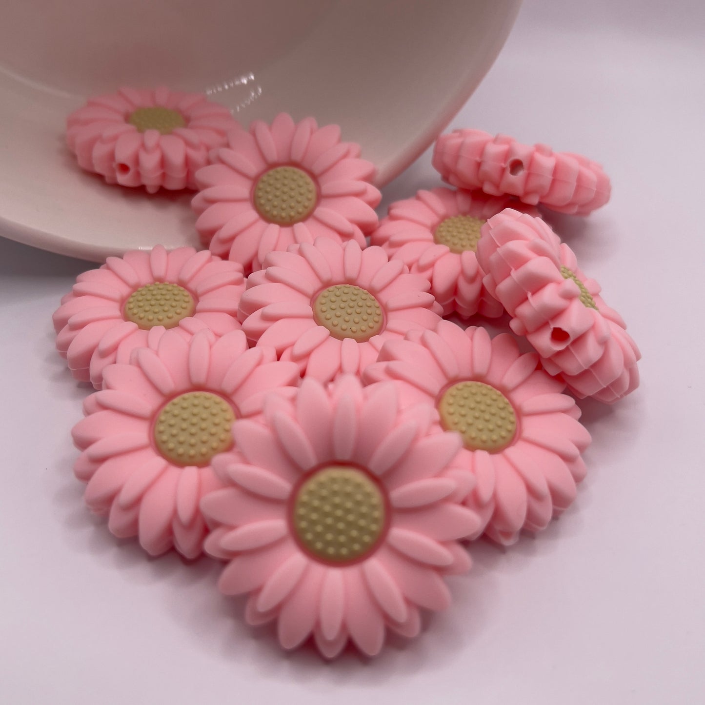 Daisy Flower Focal Beads| Silicone Focal Beads