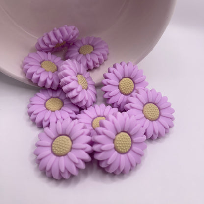 Daisy Flower Focal Beads| Silicone Focal Beads