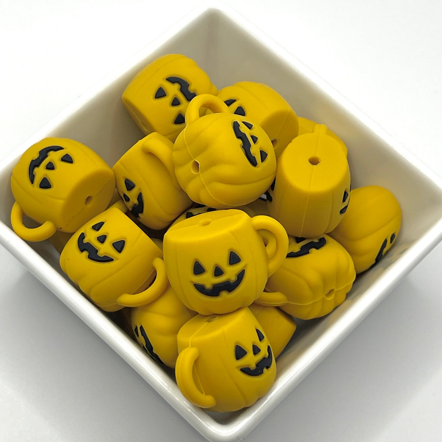 3D Pumpkin Mug- Silicone Focal Beads