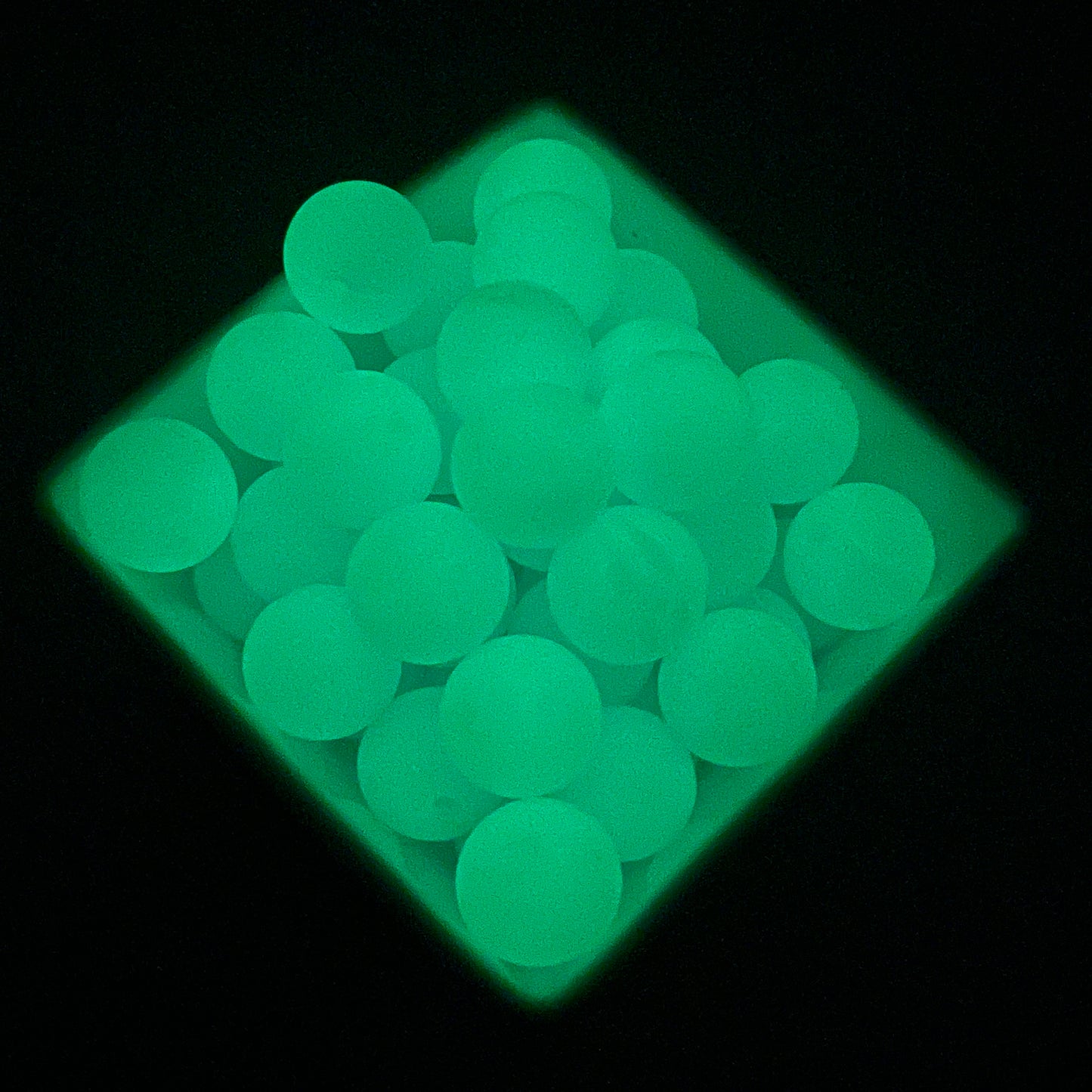 Simply Green Glow-Silicone Beads