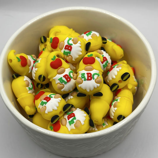 ABC Gnome Focal Bead| Silicone Focal Bead