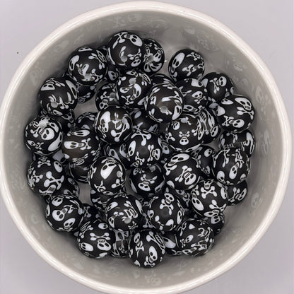 Skeleton Printed Beads| Silicone Printed Beads
