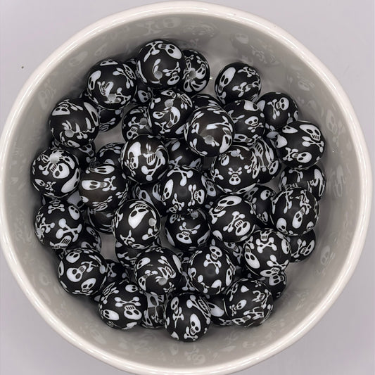 Skeleton Printed Beads| Silicone Printed Beads
