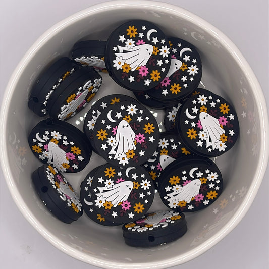 Flower Ghost Focal| Silicone Focal Beads
