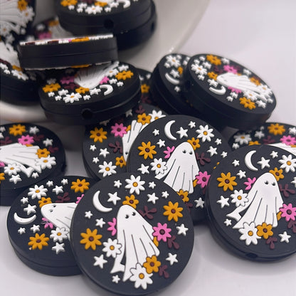 Flower Ghost Focal| Silicone Focal Beads