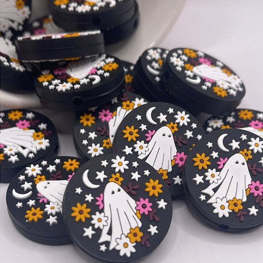 Flower Ghost Focal| Silicone Focal Beads
