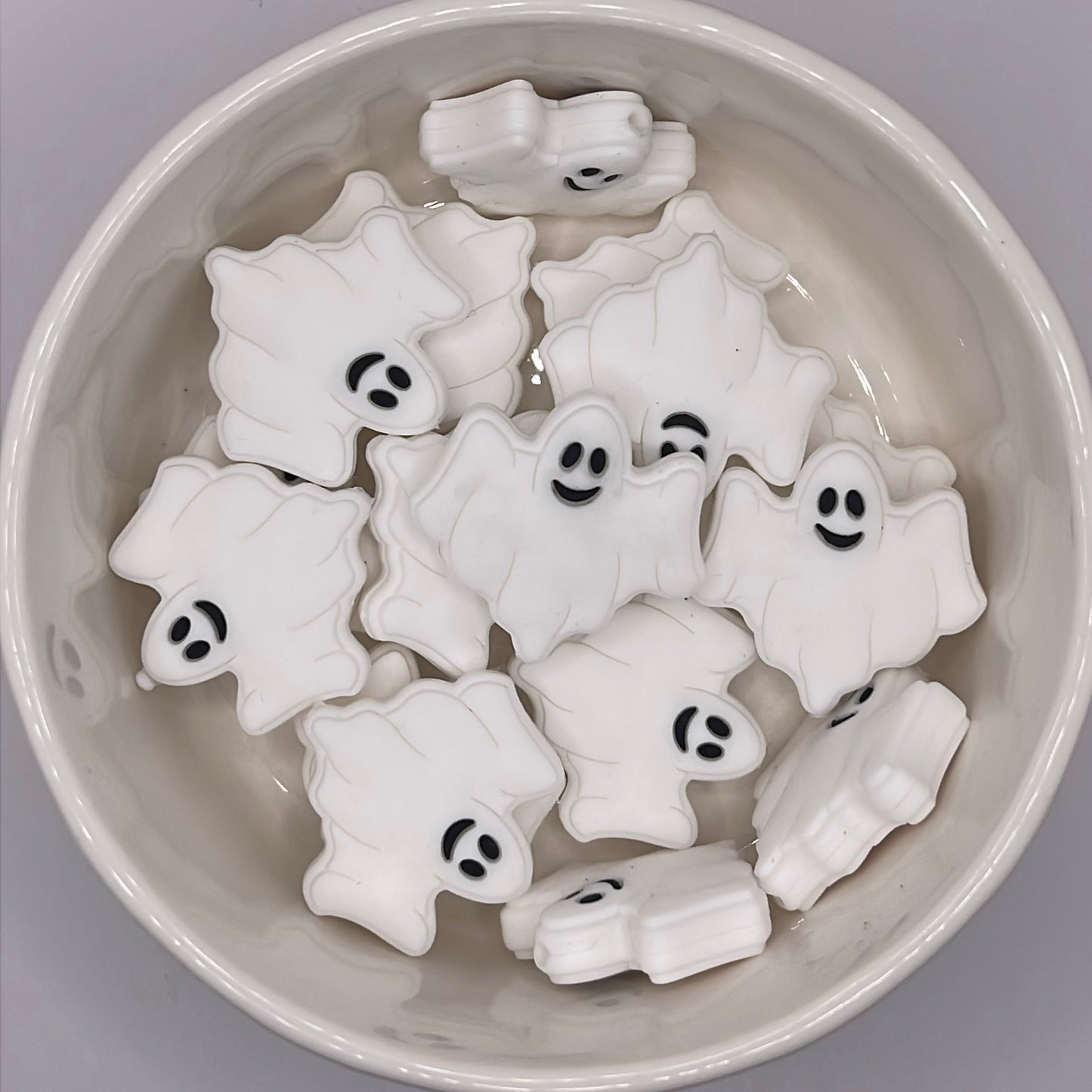 White Ghost Focal| Silicone Focal Beads