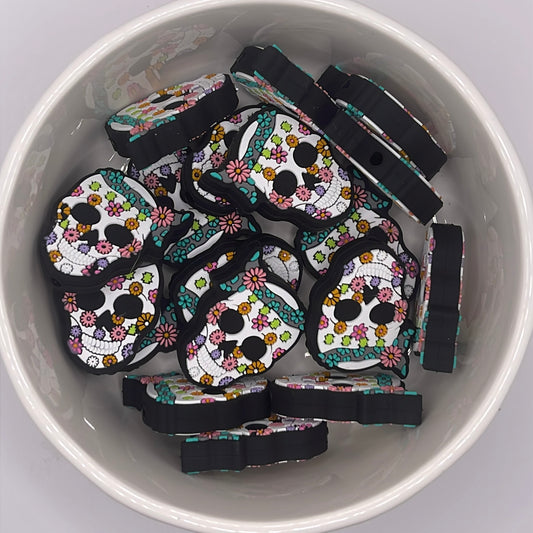 Day of the Dead Focal| Silicone Focal Beads