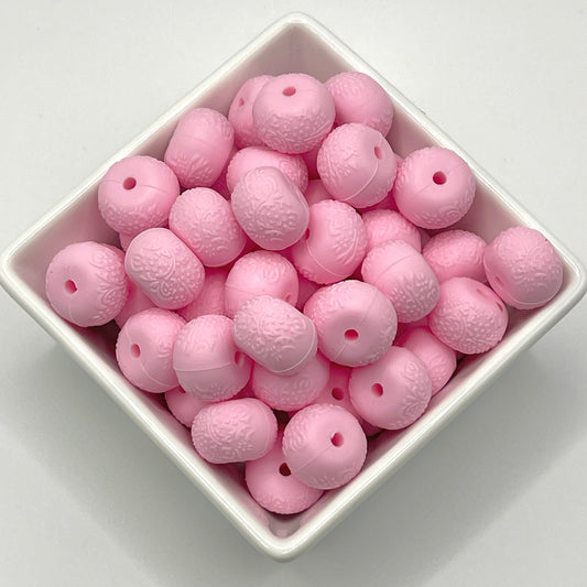 Pink Abacus Printed Bead- Silicone Bumper