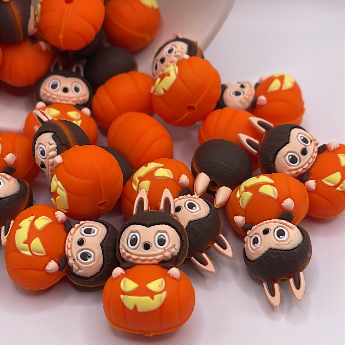 3D Halloween Labubu Focal| Silicone Focal Beads