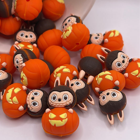 3D Halloween Labubu Focal| Silicone Focal Beads