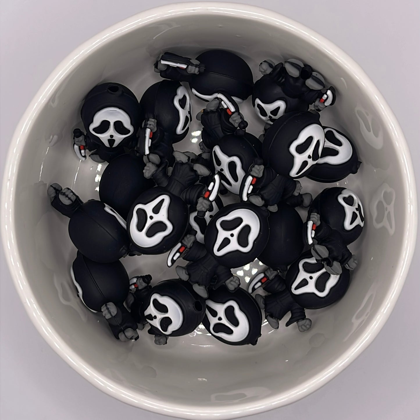 3D Ghost Face Focal| Silicone Focal Beads
